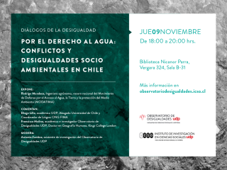 Diálogos desigualdad agua_bajadas_Publi Facebook