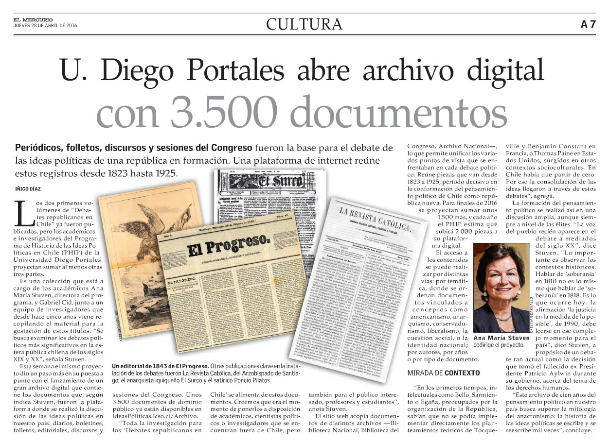 archivo digital pensamiento político udp